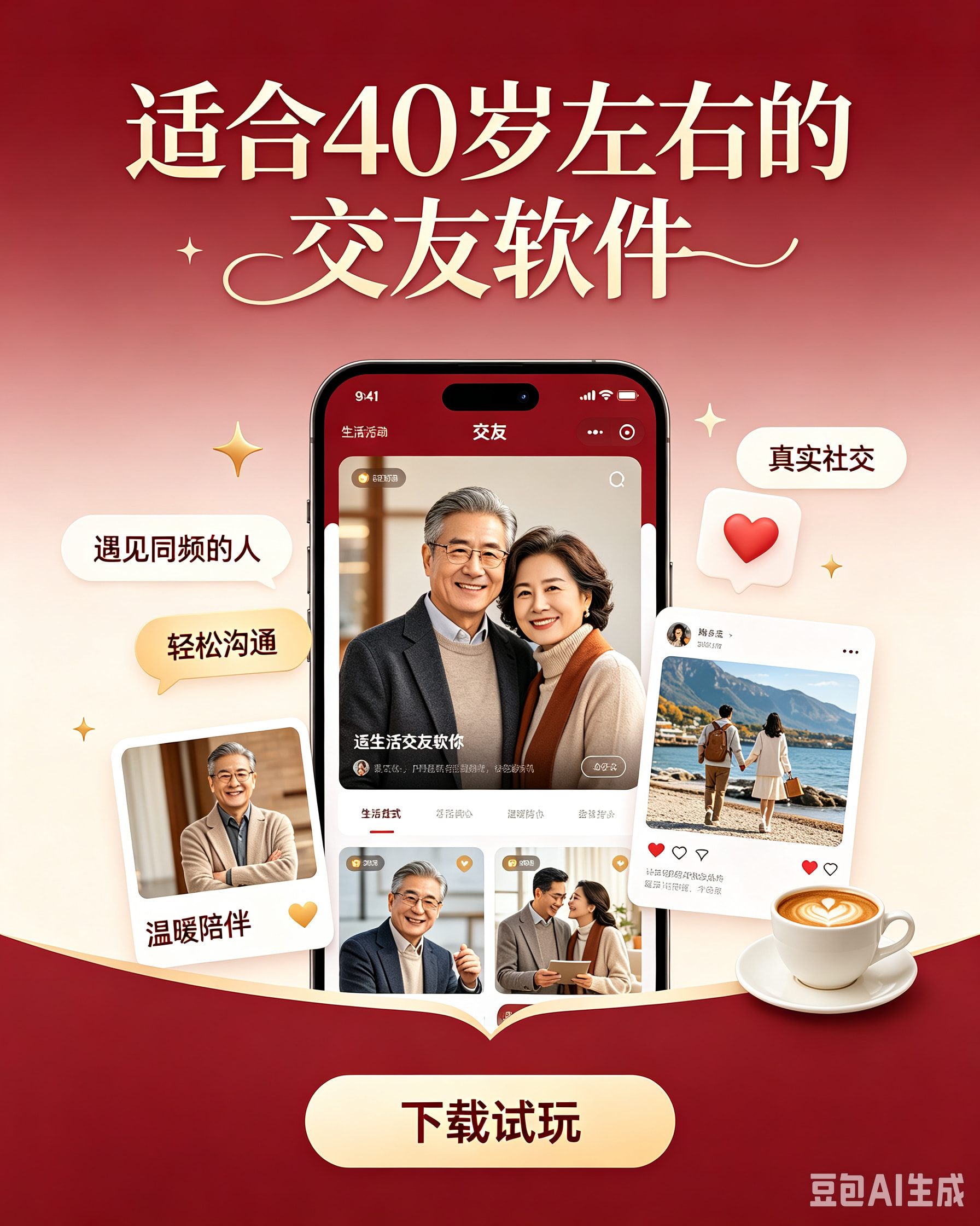 适合40岁左右的交友软件_这五款平台让中年人直接聊真心话