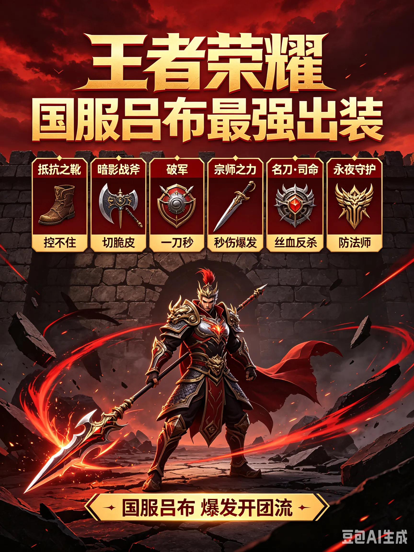 王者荣耀国服吕布最强出装_王者荣耀国服吕布需要多少战力(图1) 王者荣耀国服吕布最强出装_王者荣耀国服吕布需要多少战力(图1)