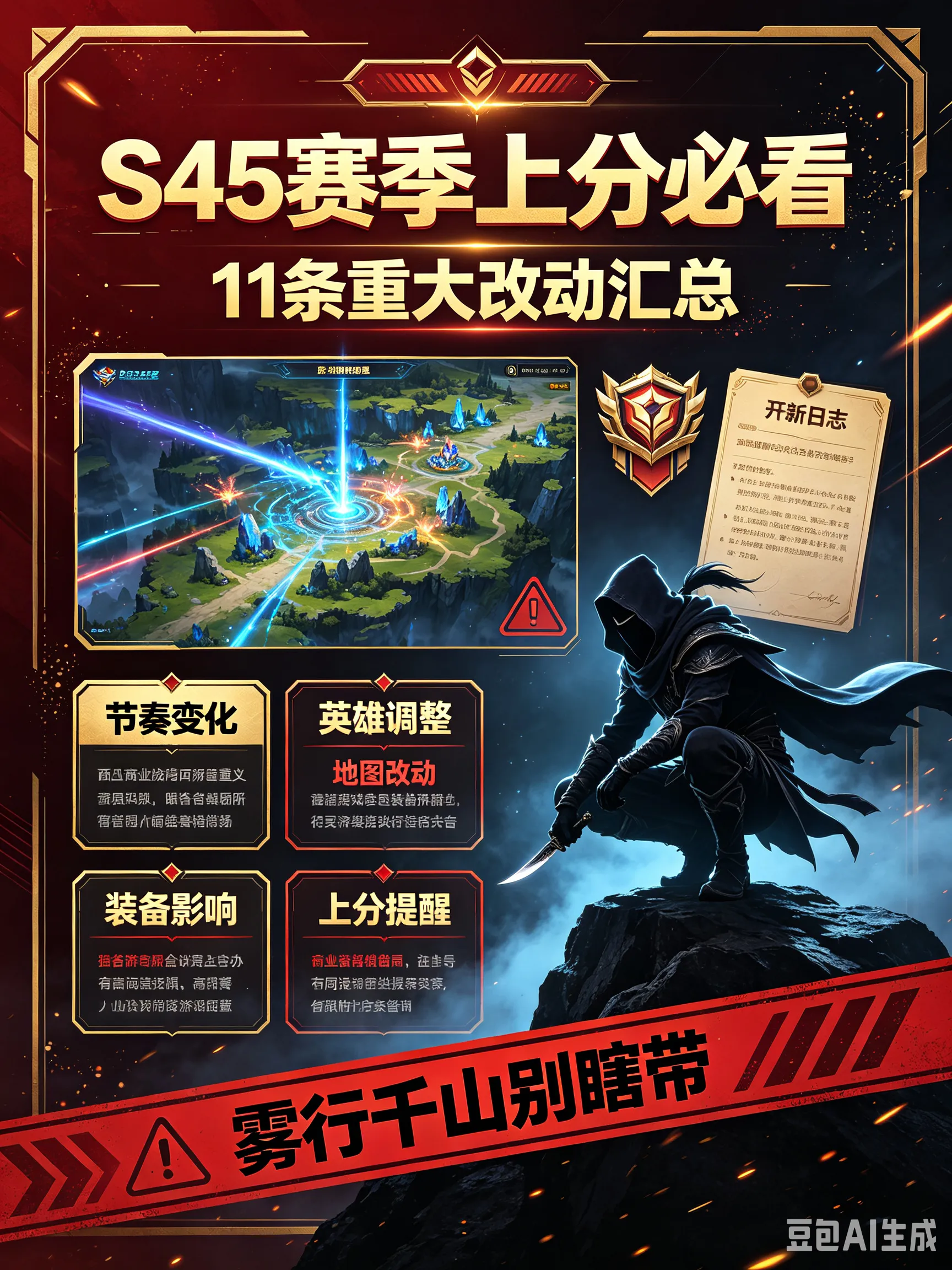 S45赛季上分必看:11条重大改动汇总,雾行千山别瞎带(图1) S45赛季上分必看:11条重大改动汇总,雾行千山别瞎带(图1)