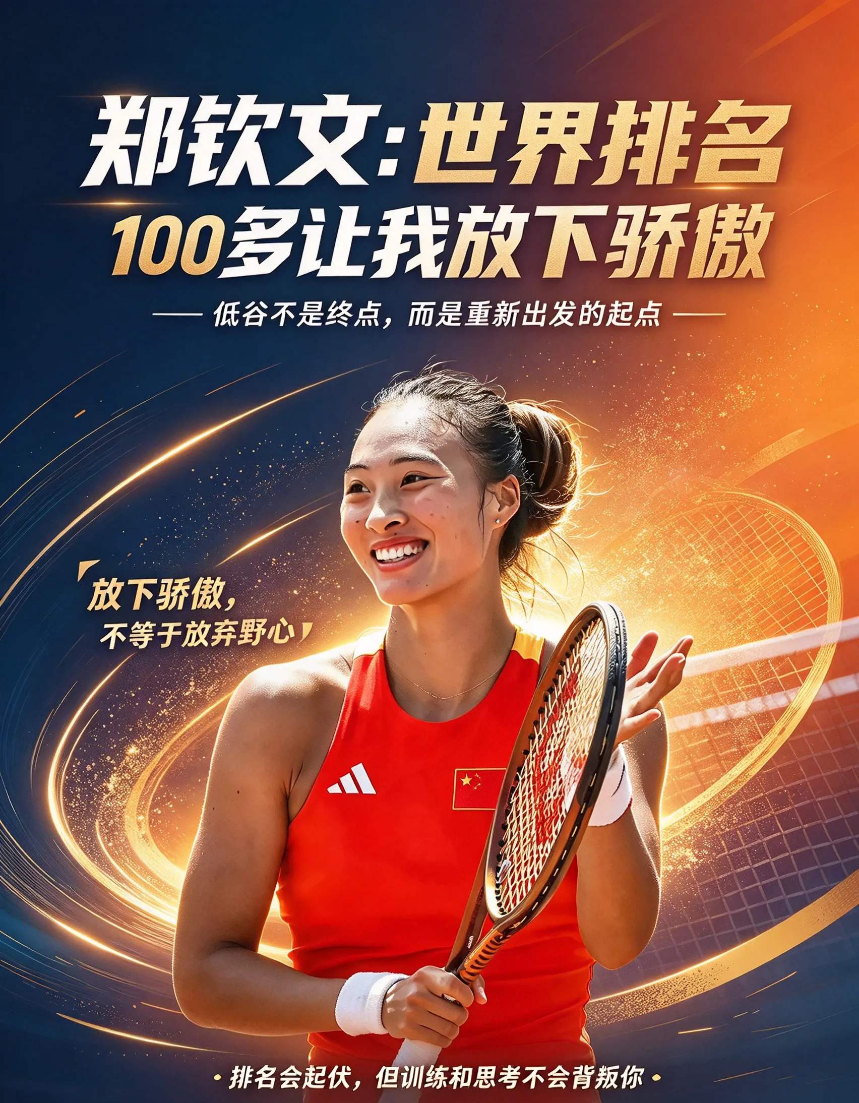 郑钦文:世界排名100多让我放下骄傲(图1) 郑钦文:世界排名100多让我放下骄傲(图1)